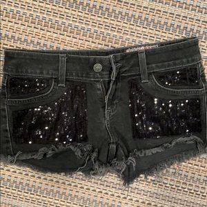 SIWY sequence black jean shorts